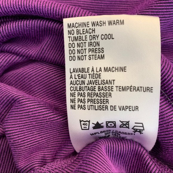 WOOLRICH V-NECK PULLOVER PURPLE TOP - Picture 13 of 14